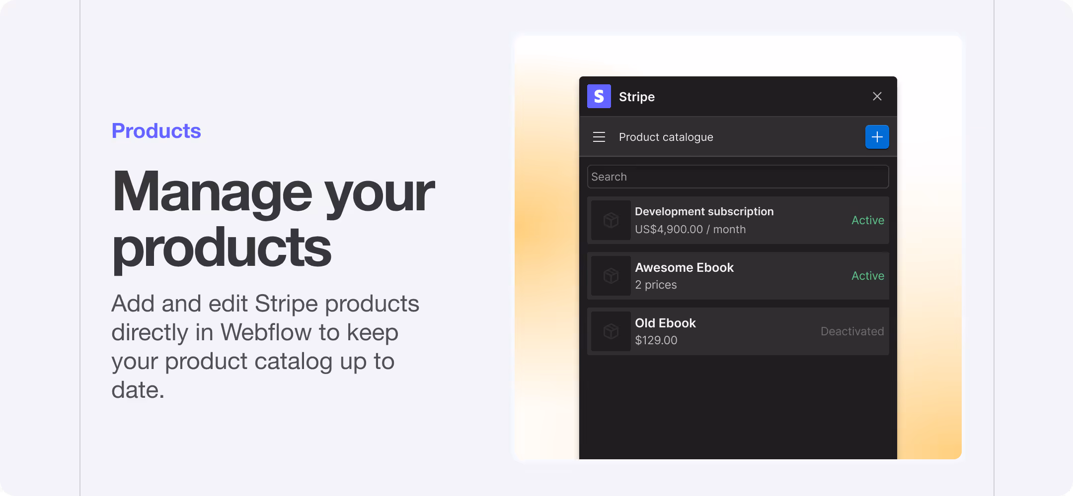 Landing page we created for Sendlane in Webflow.