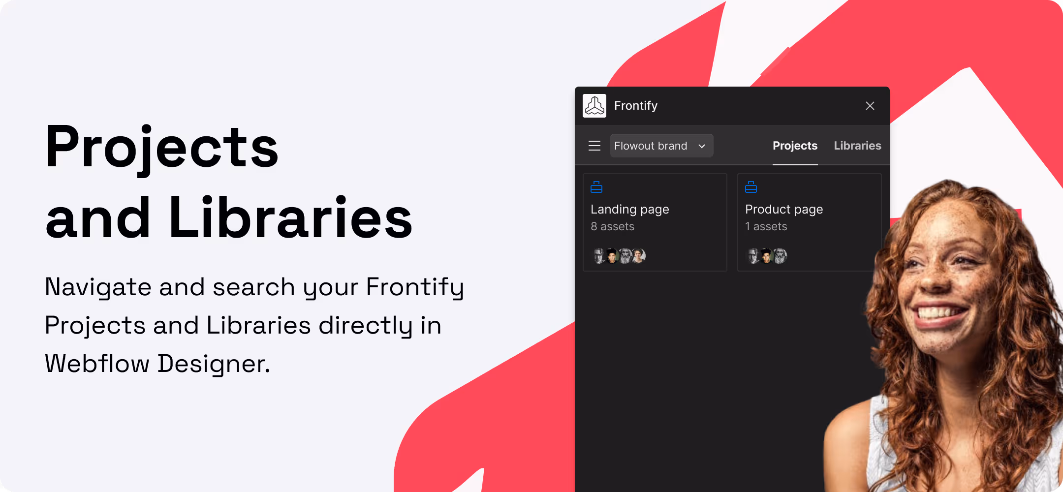 Landing page we created for Sendlane in Webflow.