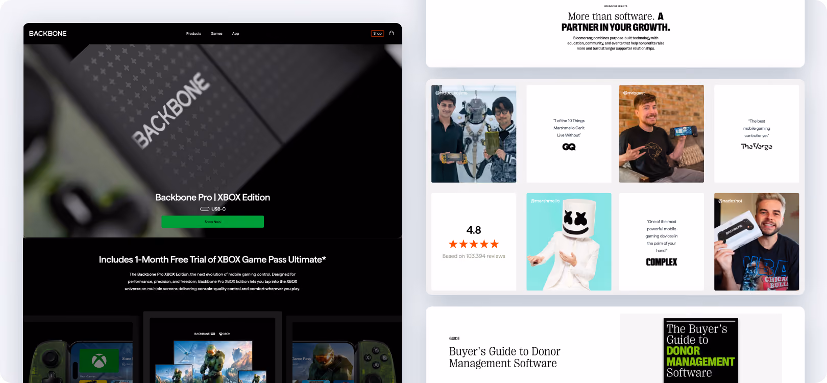 Landing page we created for Sendlane in Webflow.