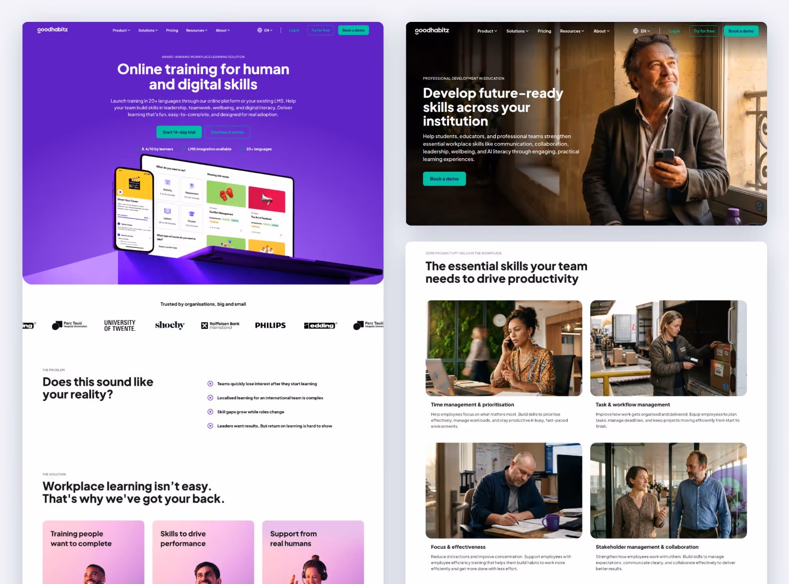 Landing page we created for Sendlane in Webflow.