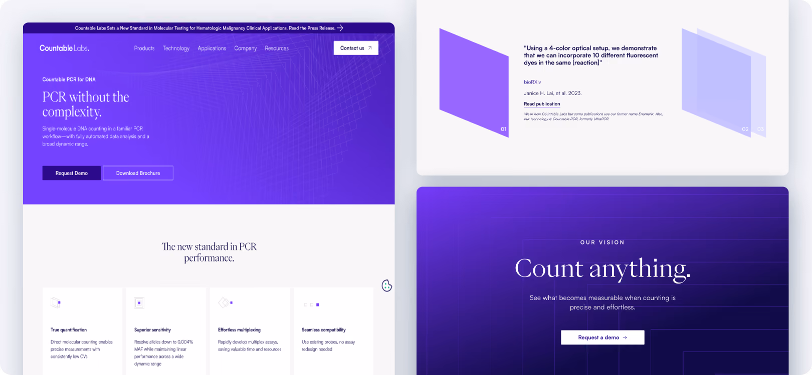 Landing page we created for Sendlane in Webflow.