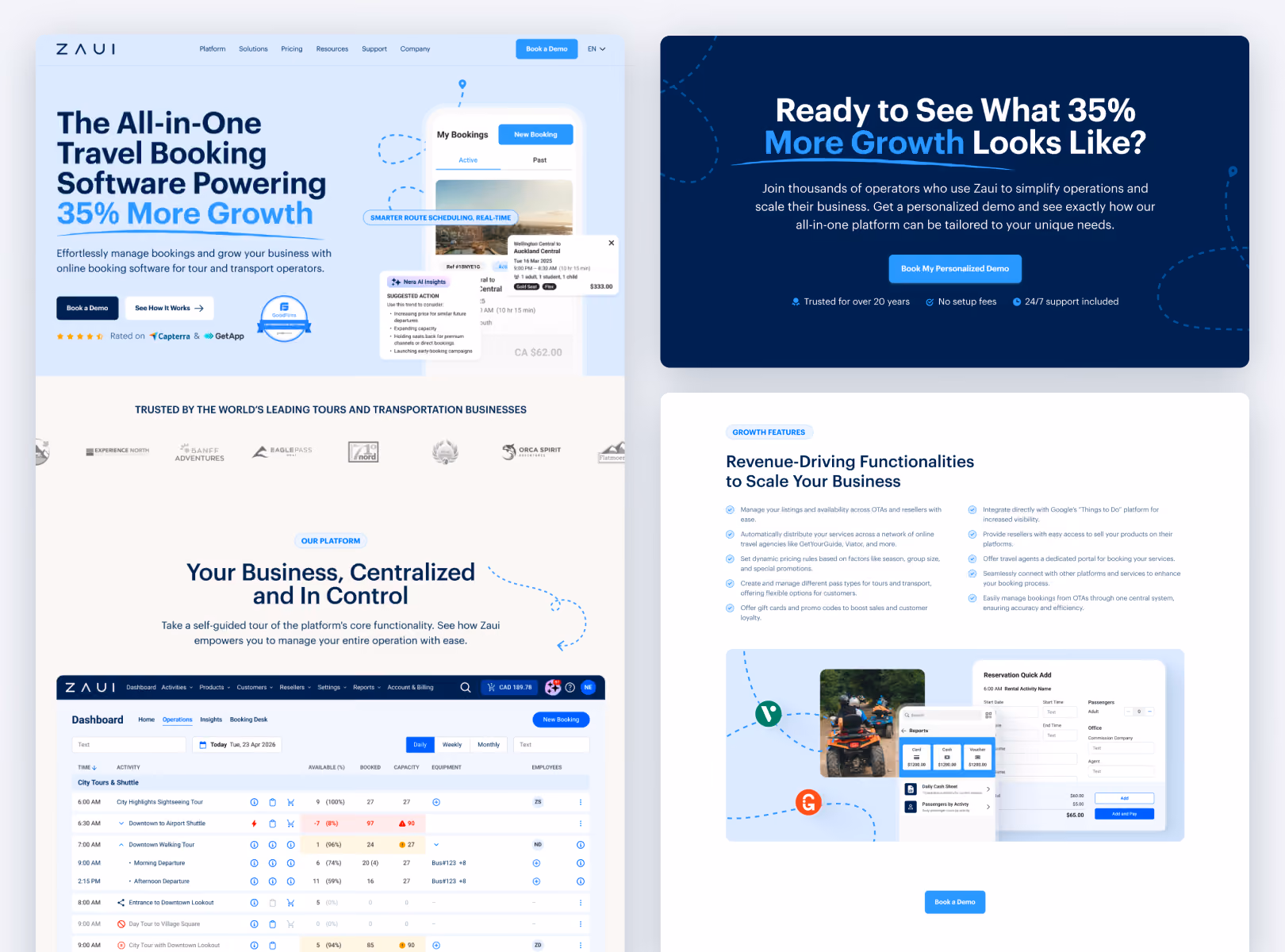 Landing page we created for Sendlane in Webflow.