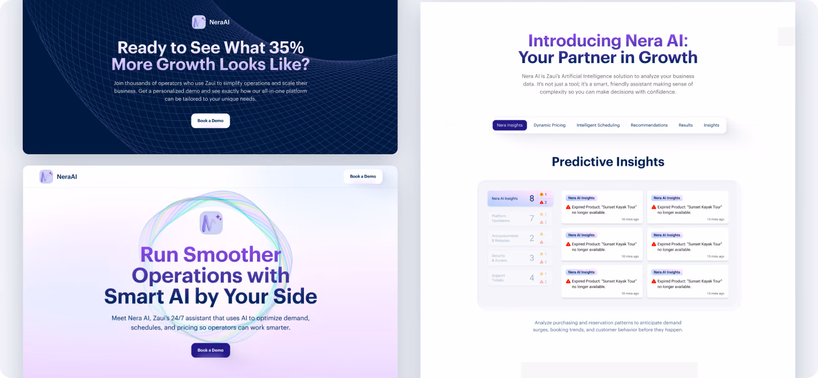 Landing page we created for Sendlane in Webflow.