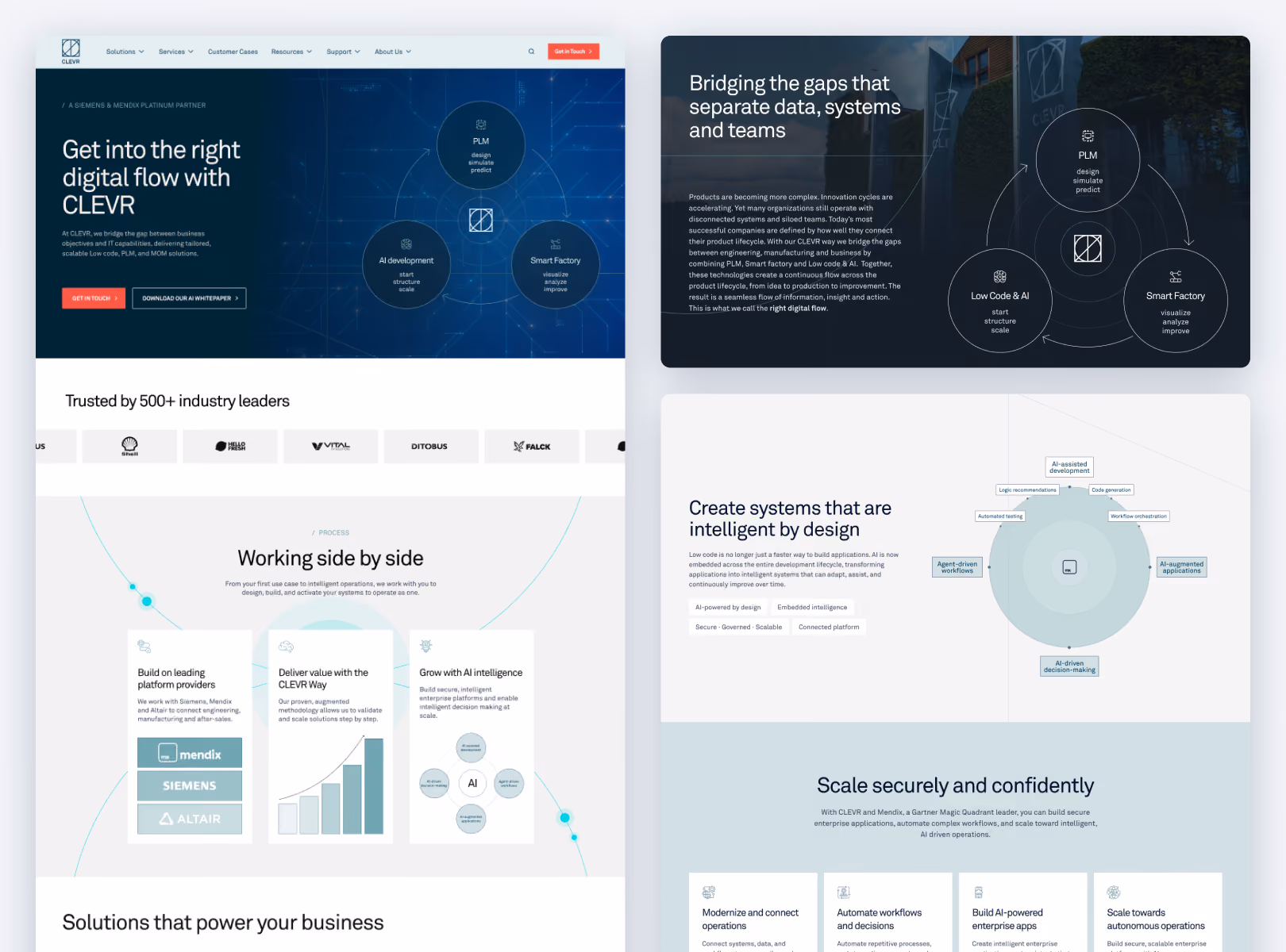 Landing page we created for Sendlane in Webflow.