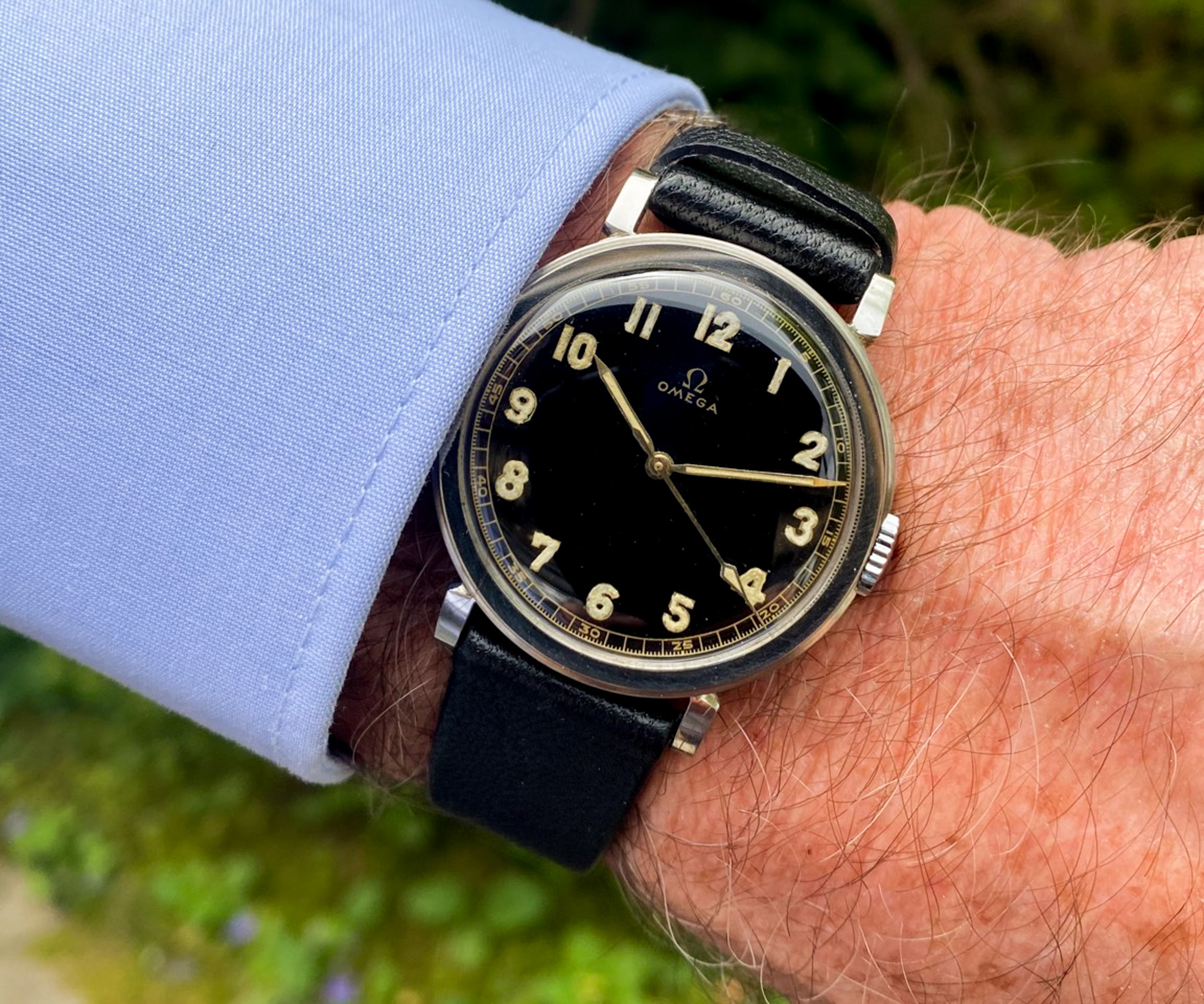 Omega Steel 1936 Cal. 23.4 SC Black Glossy