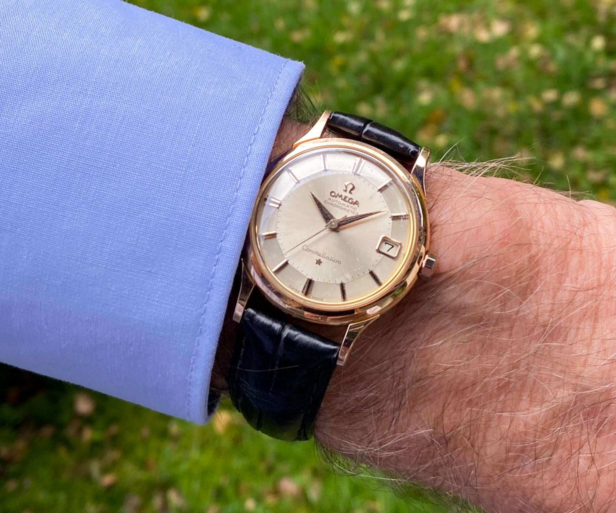 Omega Constellation 18K rose gold 1962 automatic Cal. 561 Pie Pan