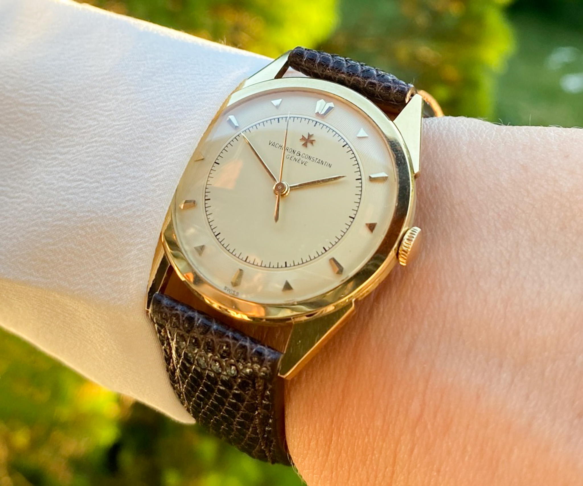 Vacheron Constantin 18K Gold 1958 Ref. 4827 Guilloche