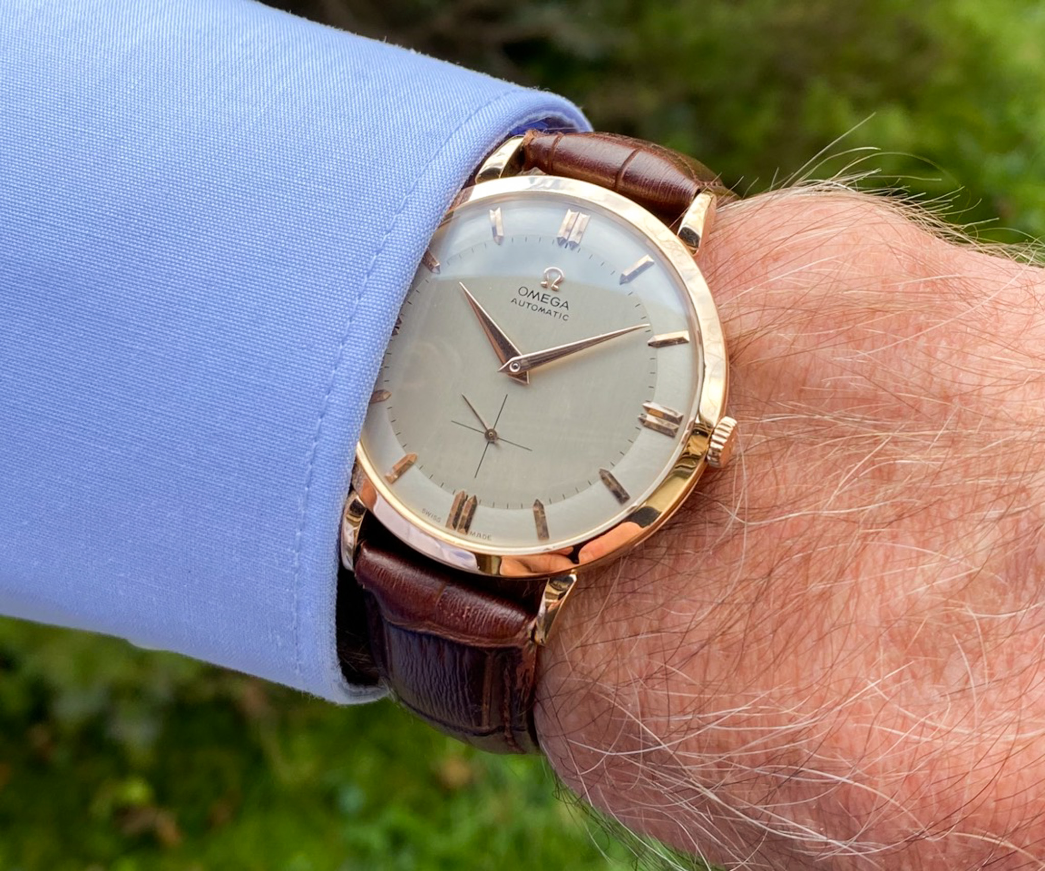Omega 18K rose gold 1952 automatic cal. 332 Ref. 2618