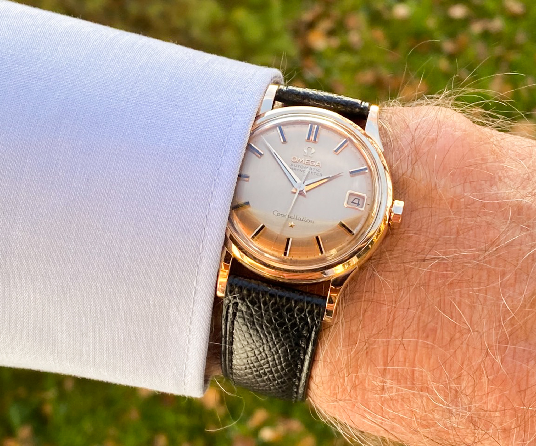 Omega Constellation 18K rose gold 1961 automatic Cal. 561 Onyx