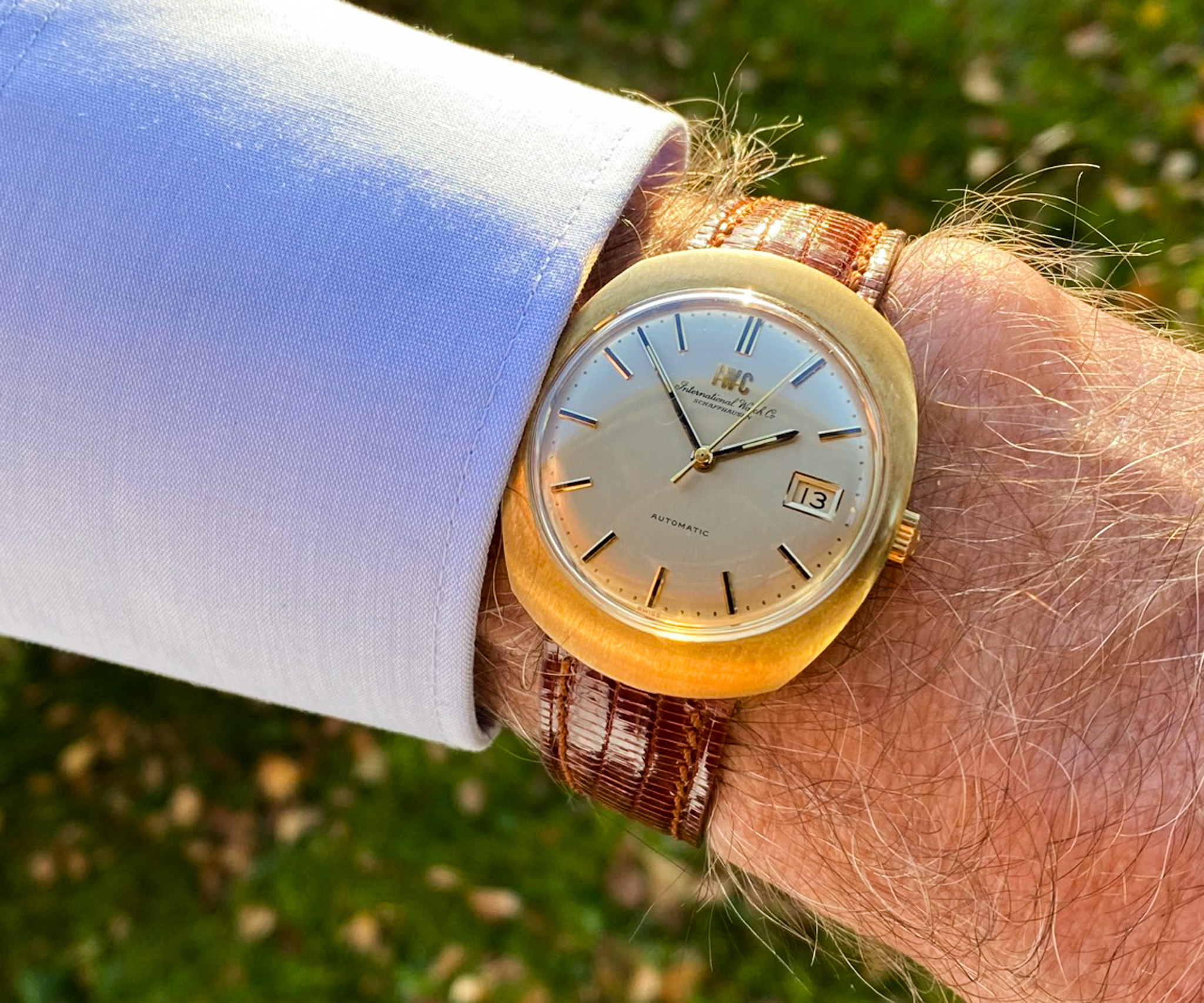 IWC 18K Gold 1972 Automatik Kal. 8541 NOS