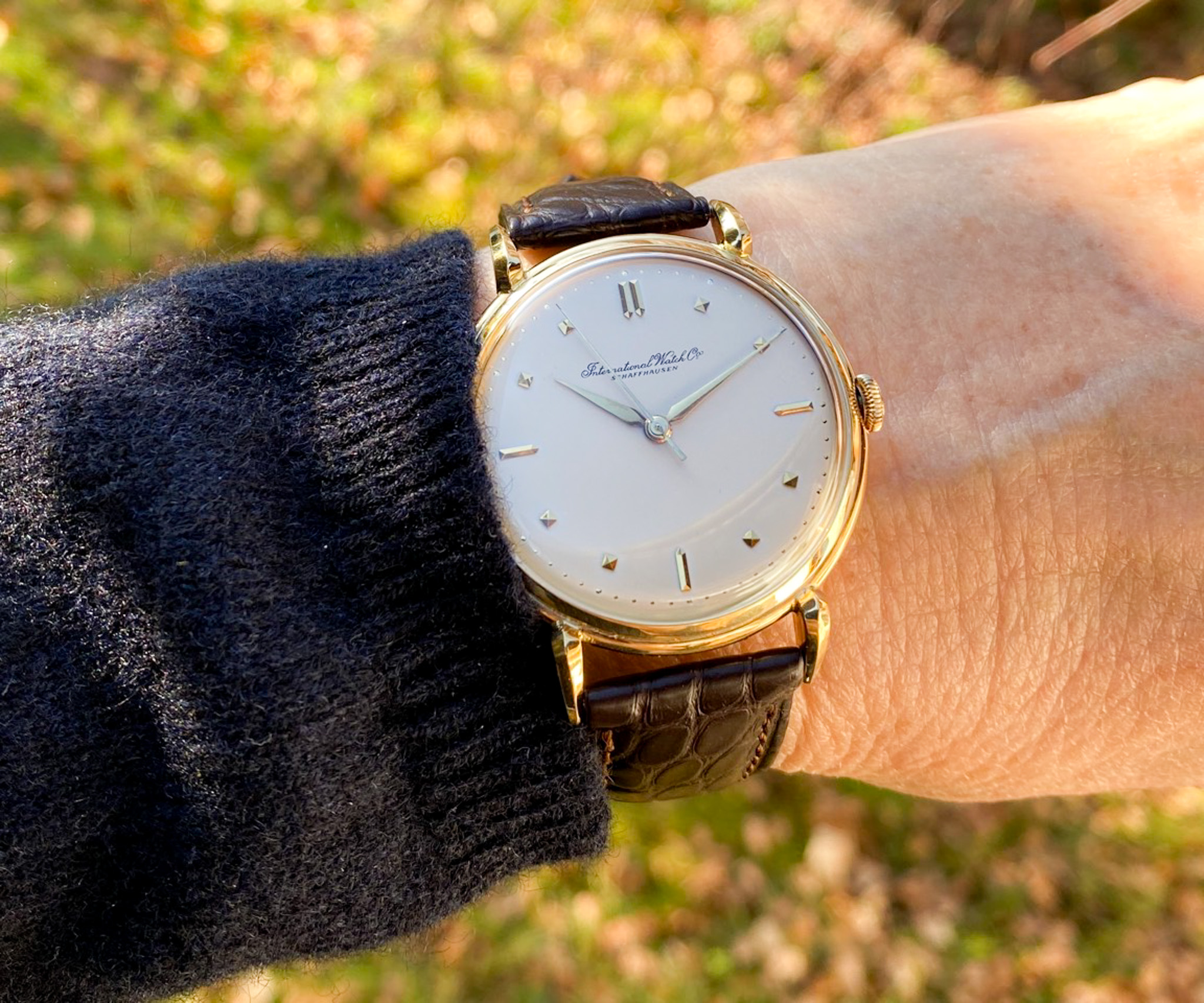 IWC 18K Gold 1955 Kal. 89 Grashopper Lugs