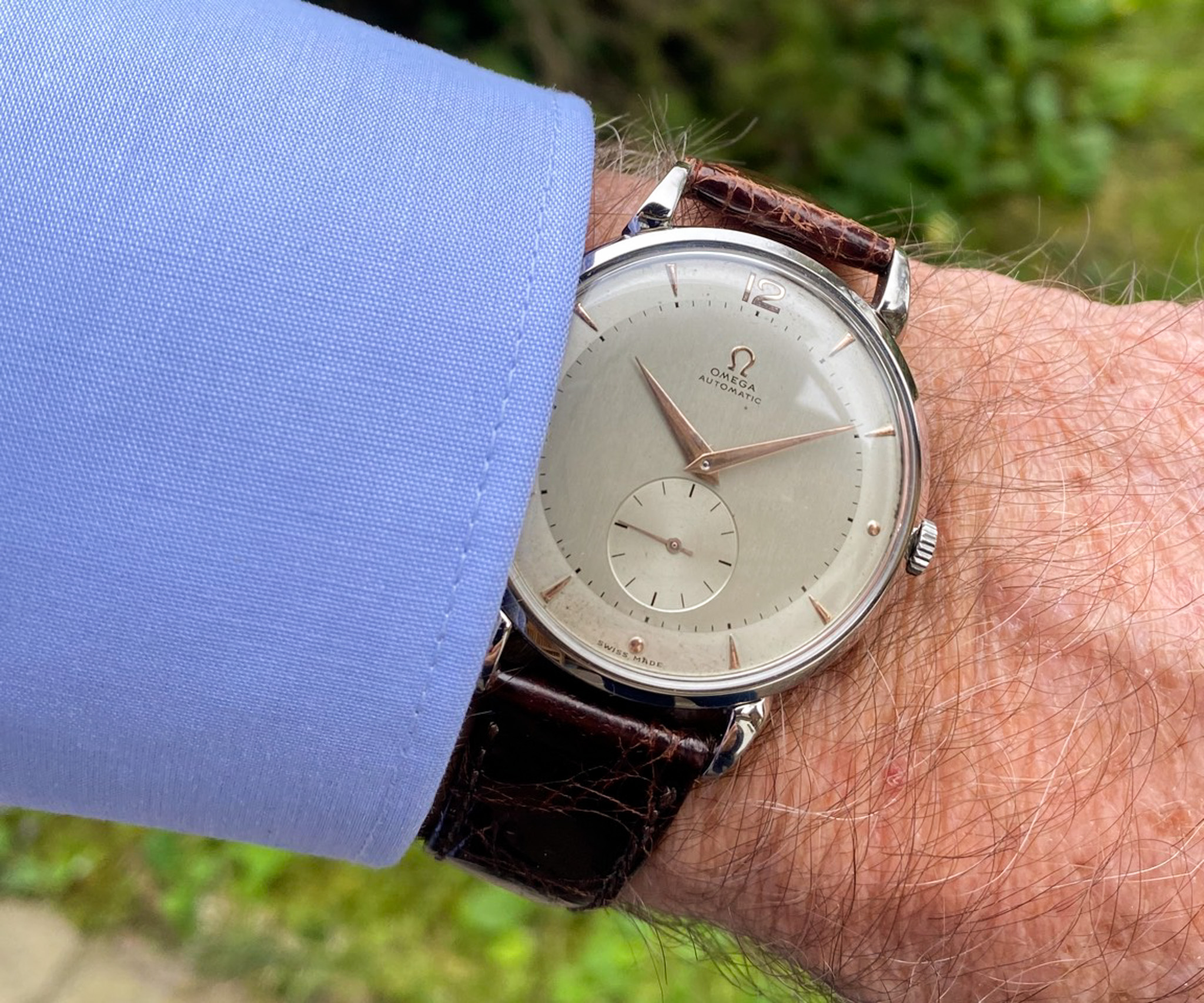 Omega Stahl 1947 Automatik Kal. 332 Ref. 2482