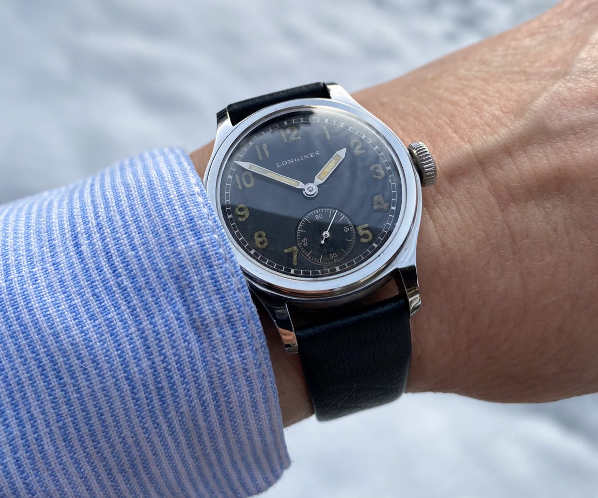 Longines Stahl 1943 Ref. 4748 Kal. 12.68