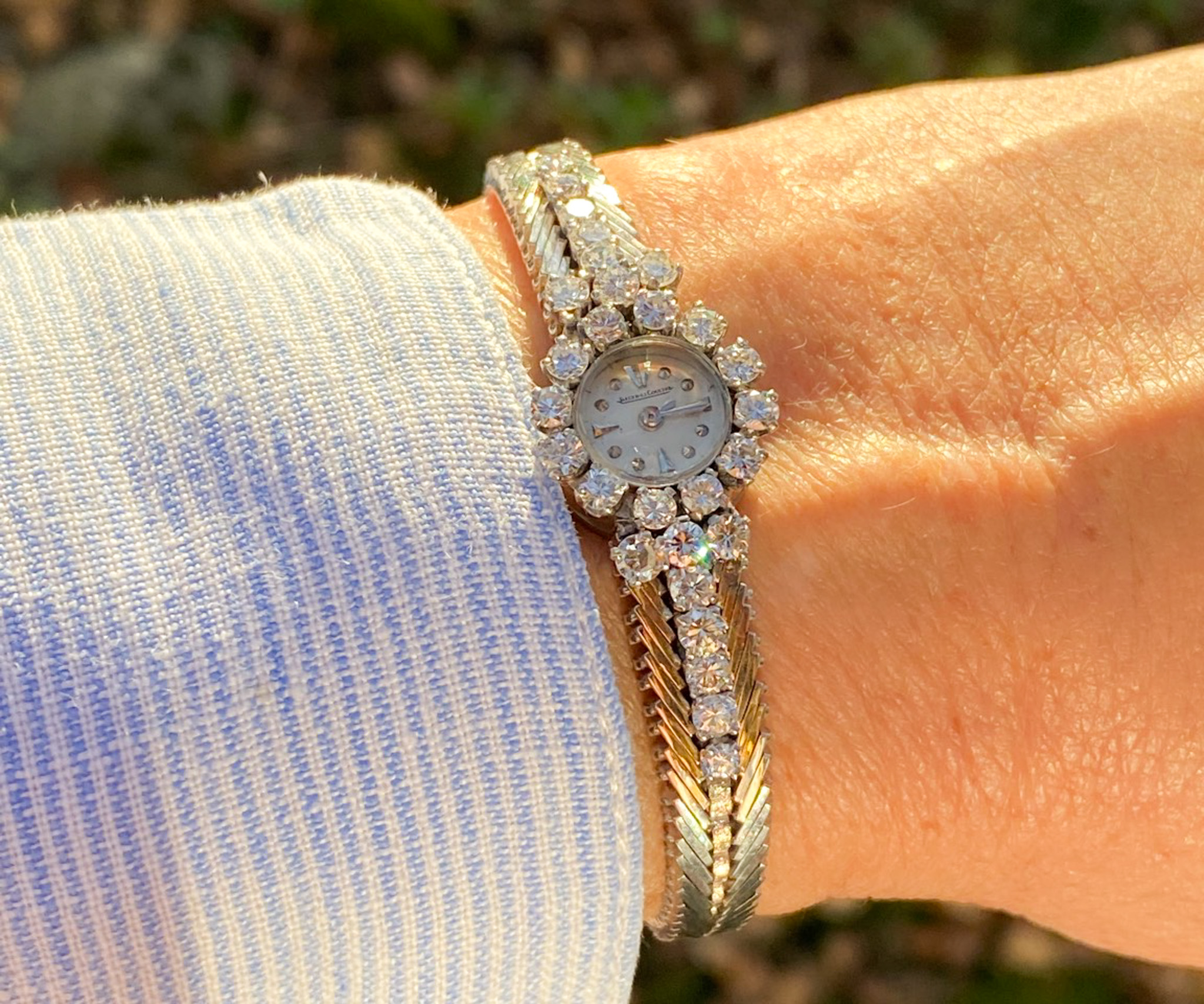 Jaeger Le Coultre 18K Weißgold Diamanten