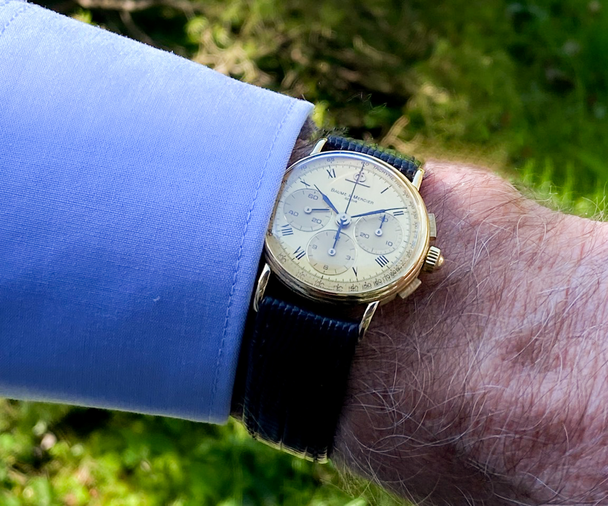 Baume Mercier Chronograph 18K Gold 1980 Ref. 1830