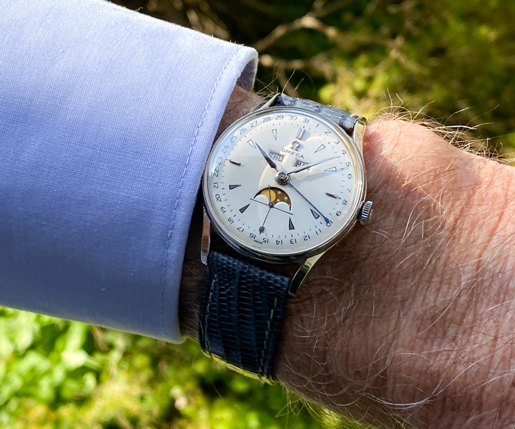 Omega Cosmic Triple Date Moonphase 1952 Kal. 381 Ref. 2471