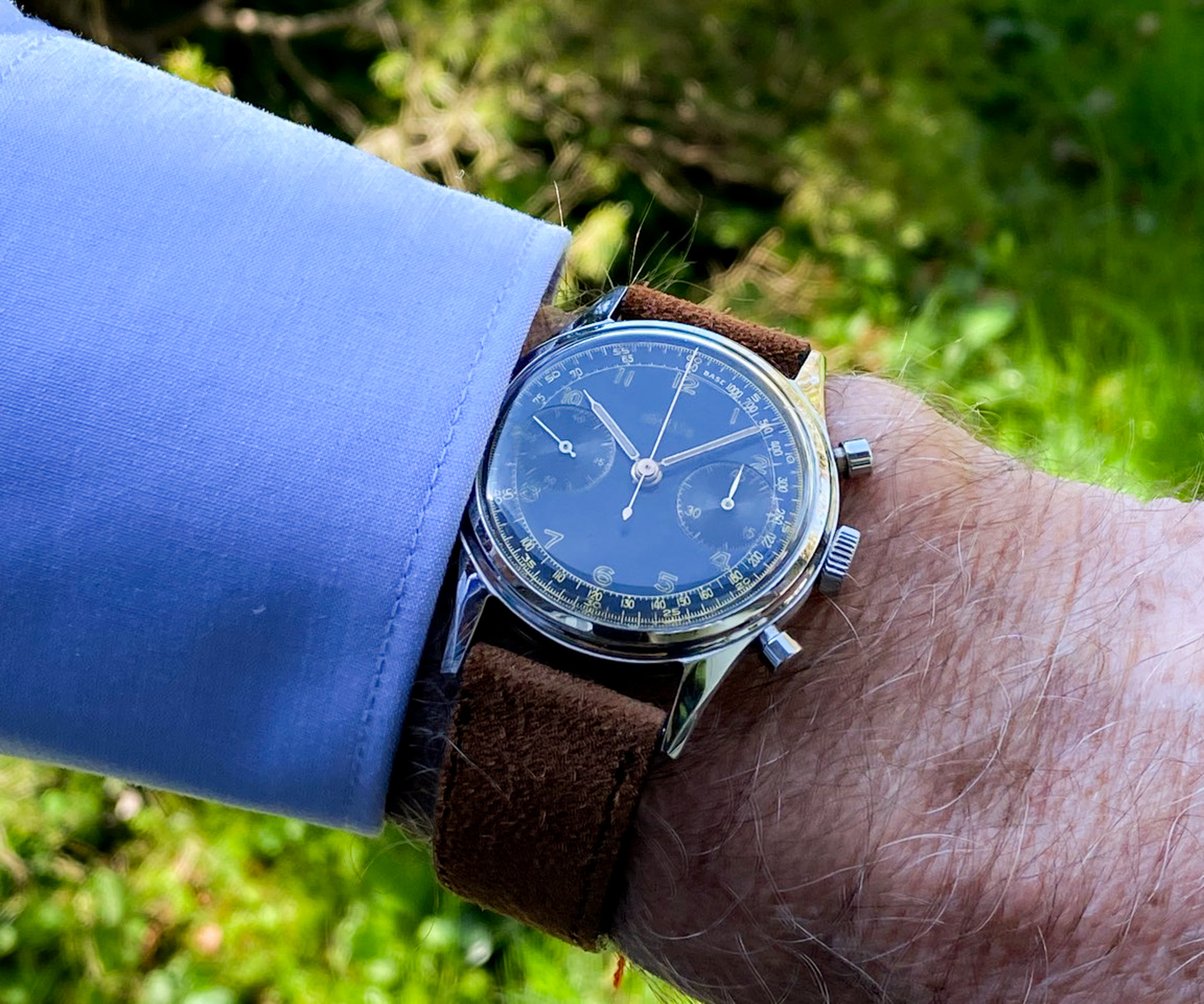 Angelus Chronograph Steel 1949 Cal. 215 L.E.