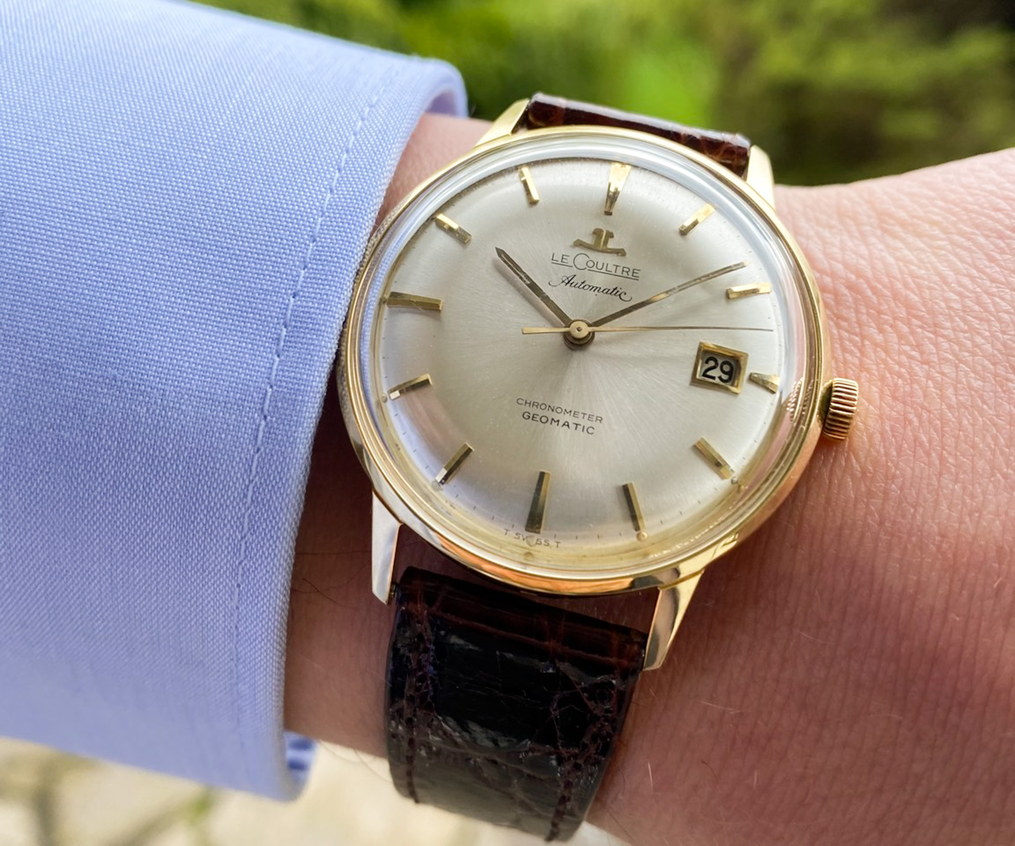 Jaeger Le Coultre Geomatic 18K Gold 1964 Automatik Ref. E398