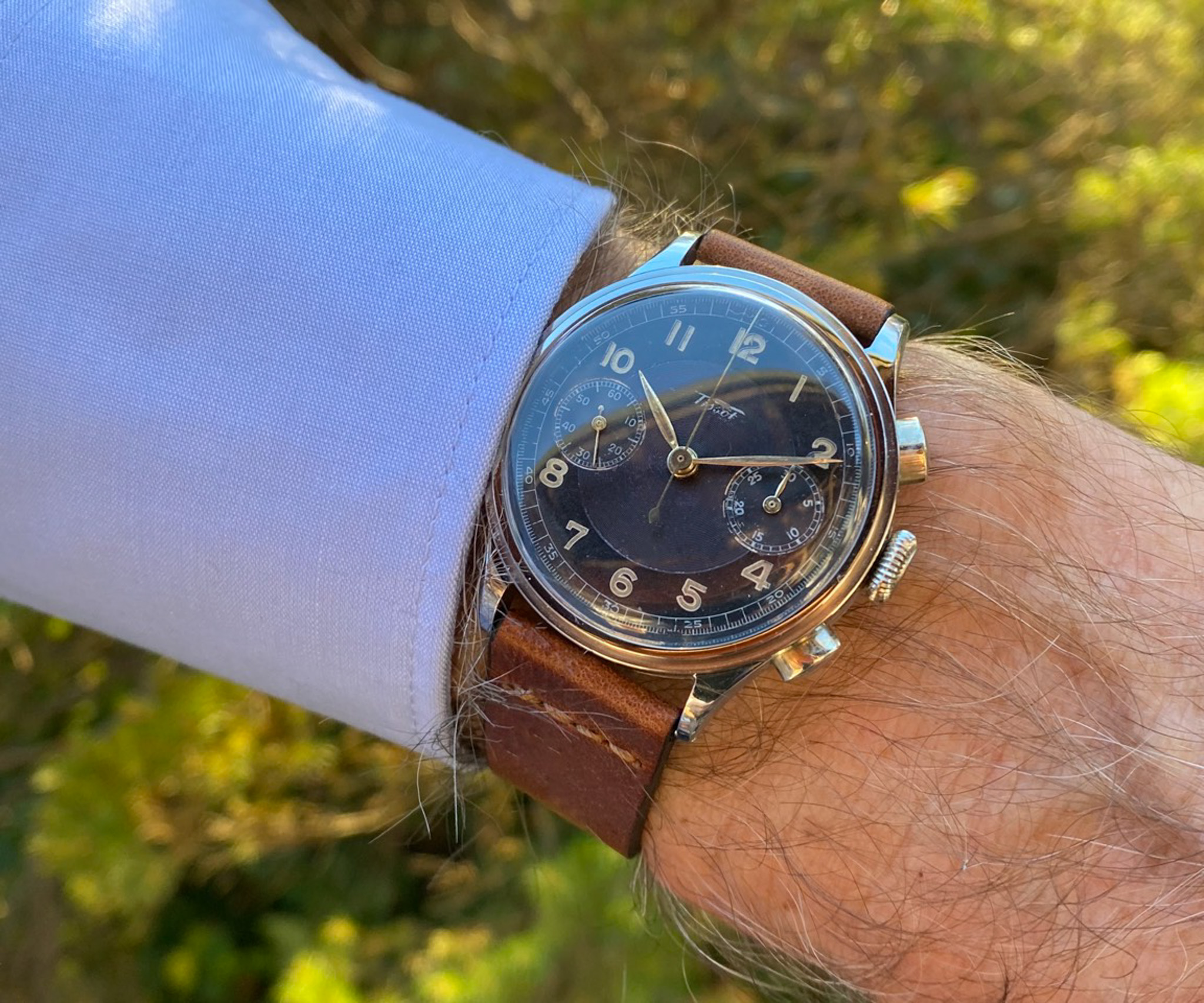 Tissot Chronograph Stahl 1940 Kal. 15TL