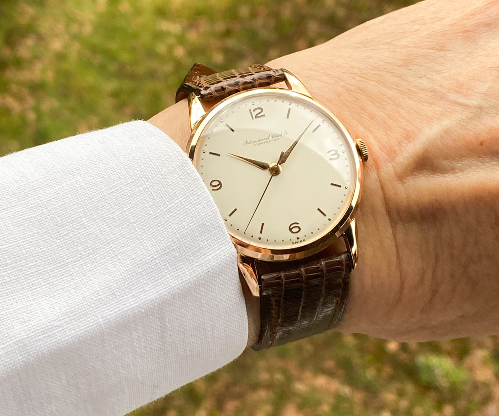 IWC 18K Roségold 1960 Kal. 89 NOS