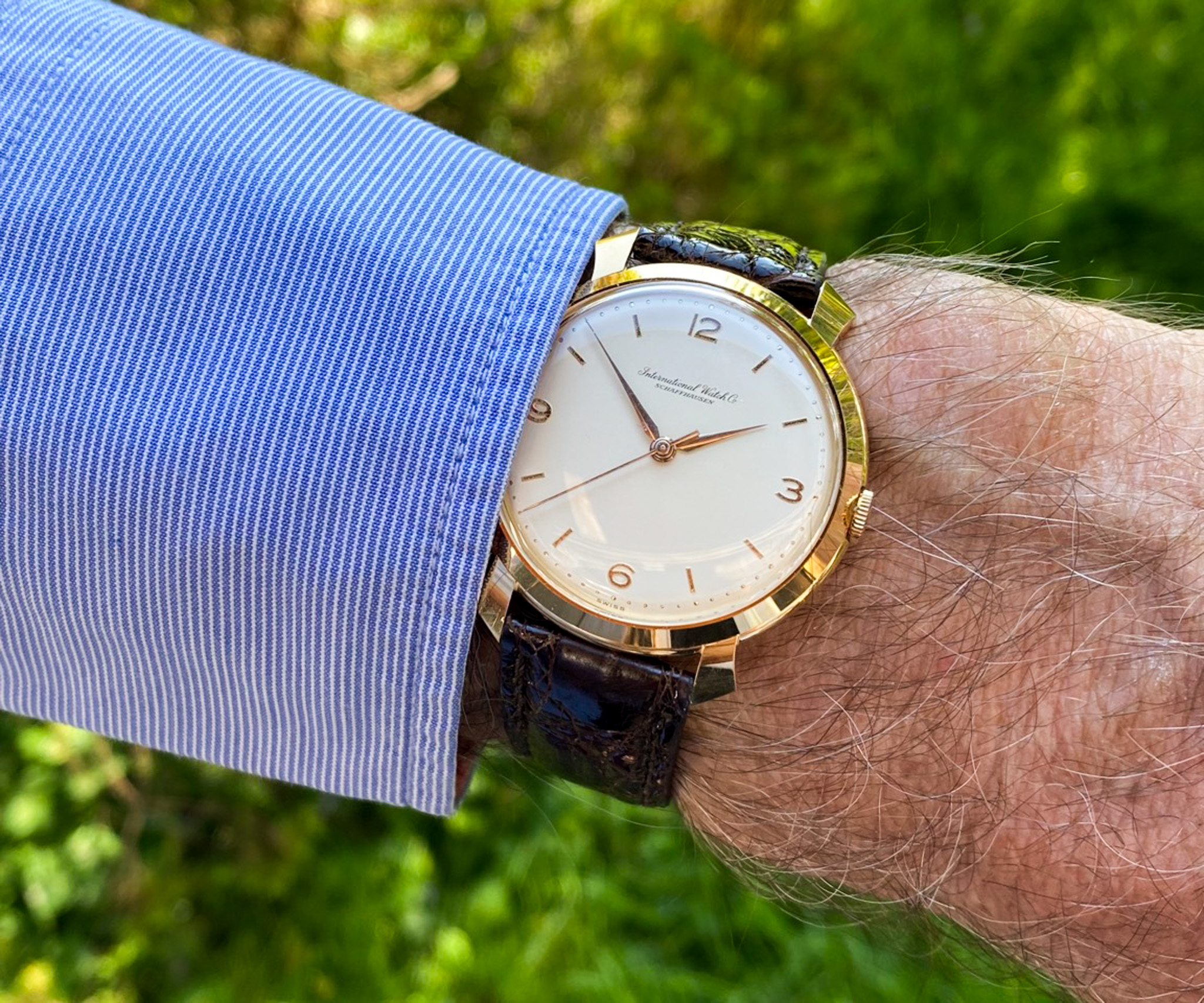 IWC 18K Roségold 1962 Kal. 89 Shark Fin Lugs