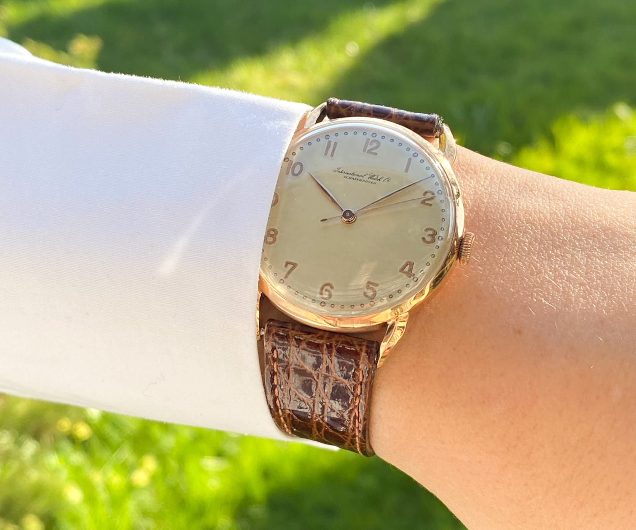 IWC 18K rose gold 1947 Cal. 89 Fancy Lugs