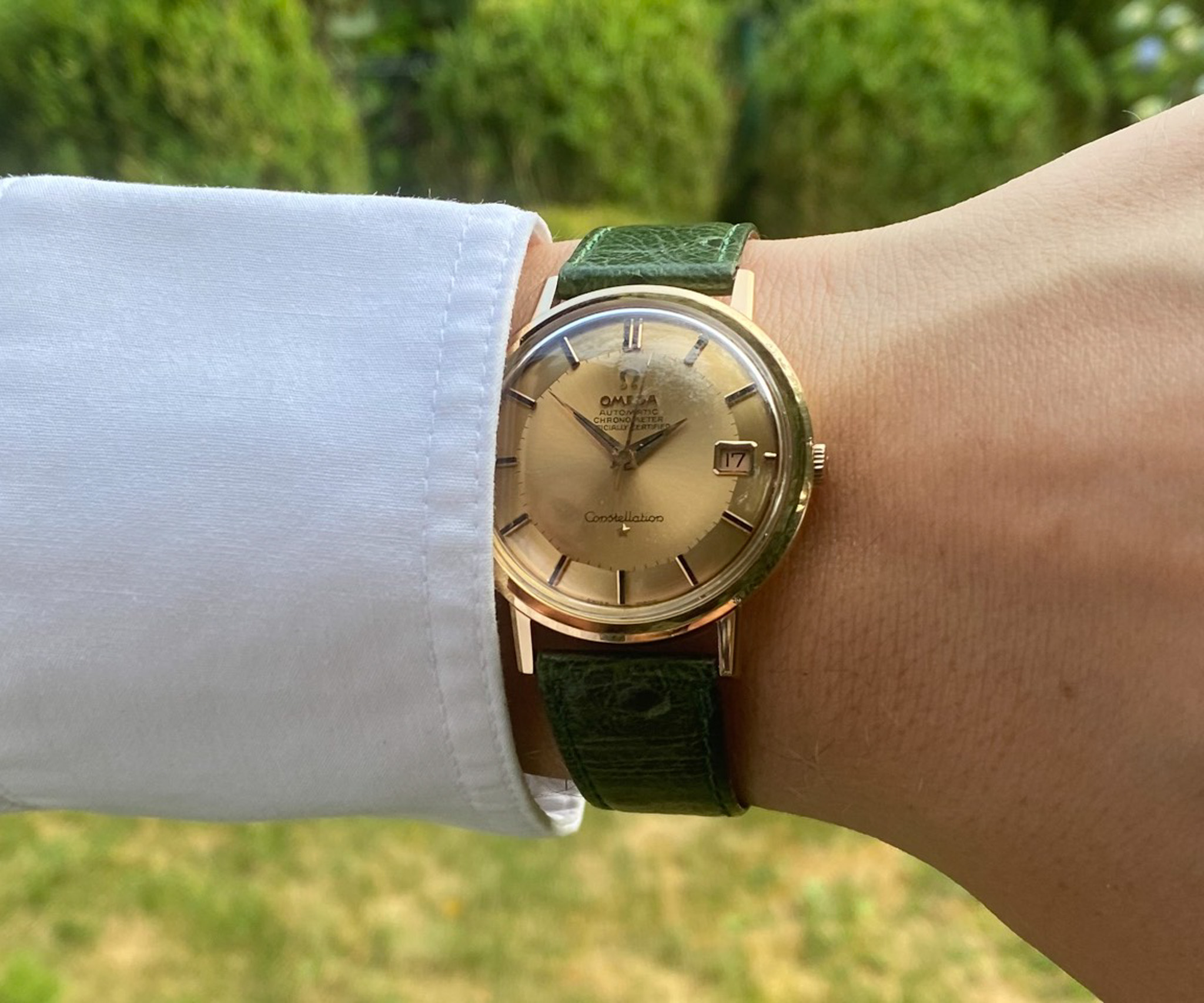 Omega Constellation Pie Pan 18K Roségold 1966 Automatik 