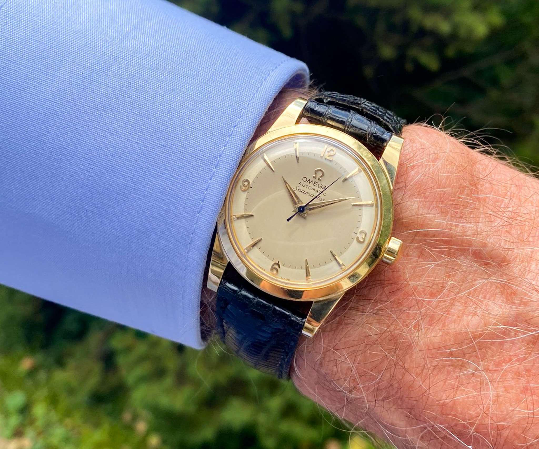 Omega Seamaster 18K Gold 1950 Ref. 2577 Automatik 
