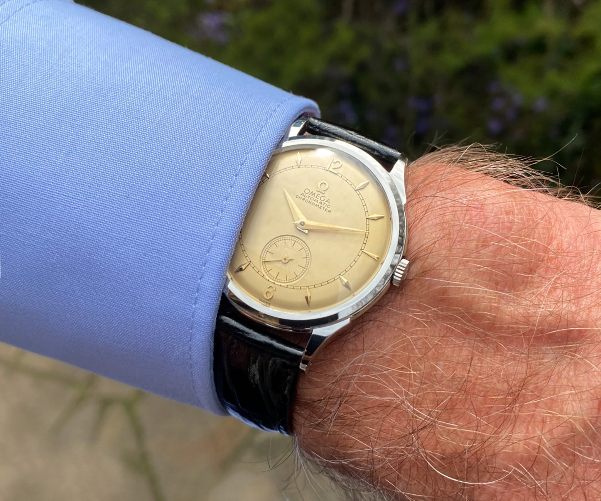 Omega Stahl 1950 Automatik Kal. 333