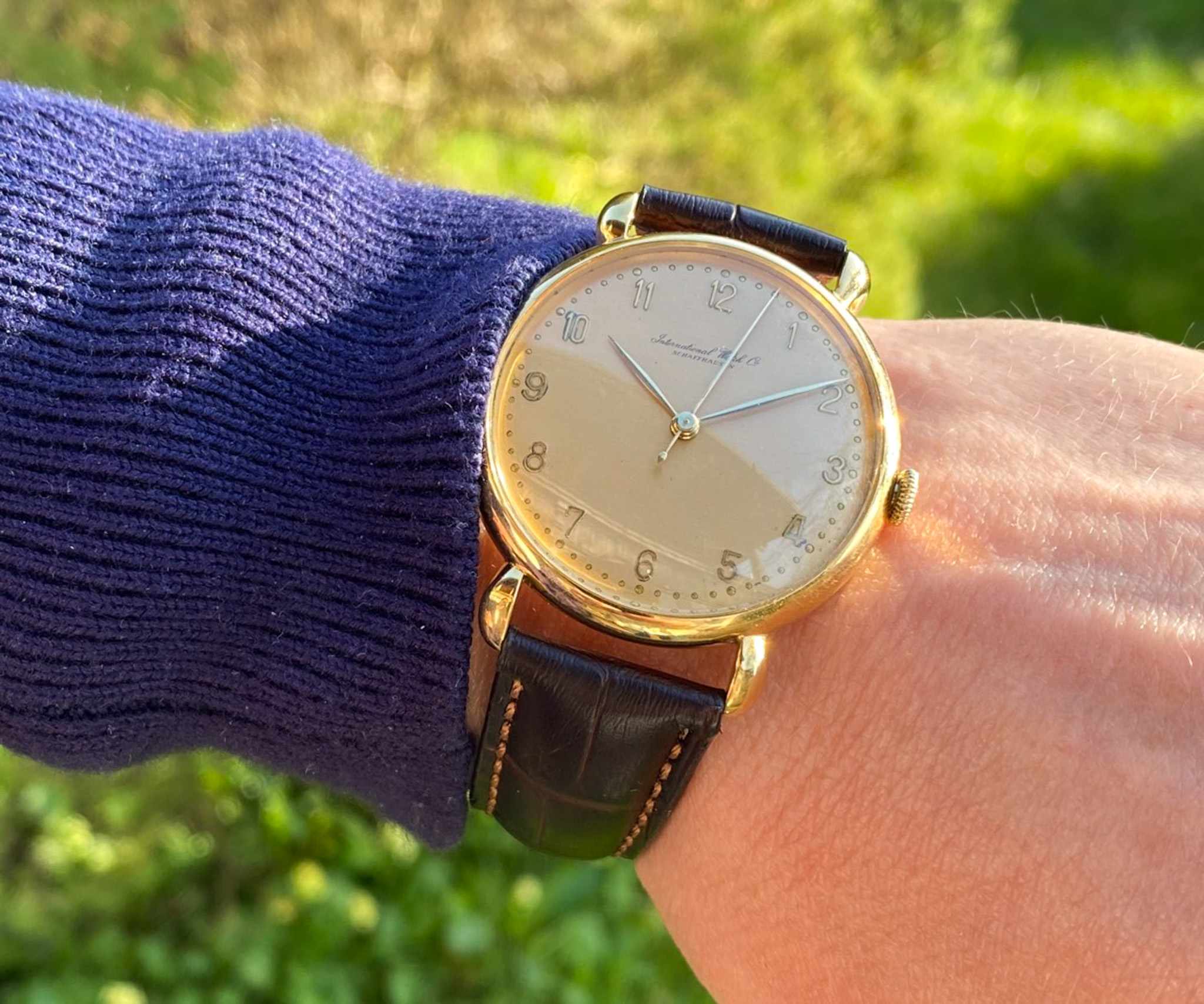 IWC 18K Gold 1947 Kal. 60 Drop Lugs