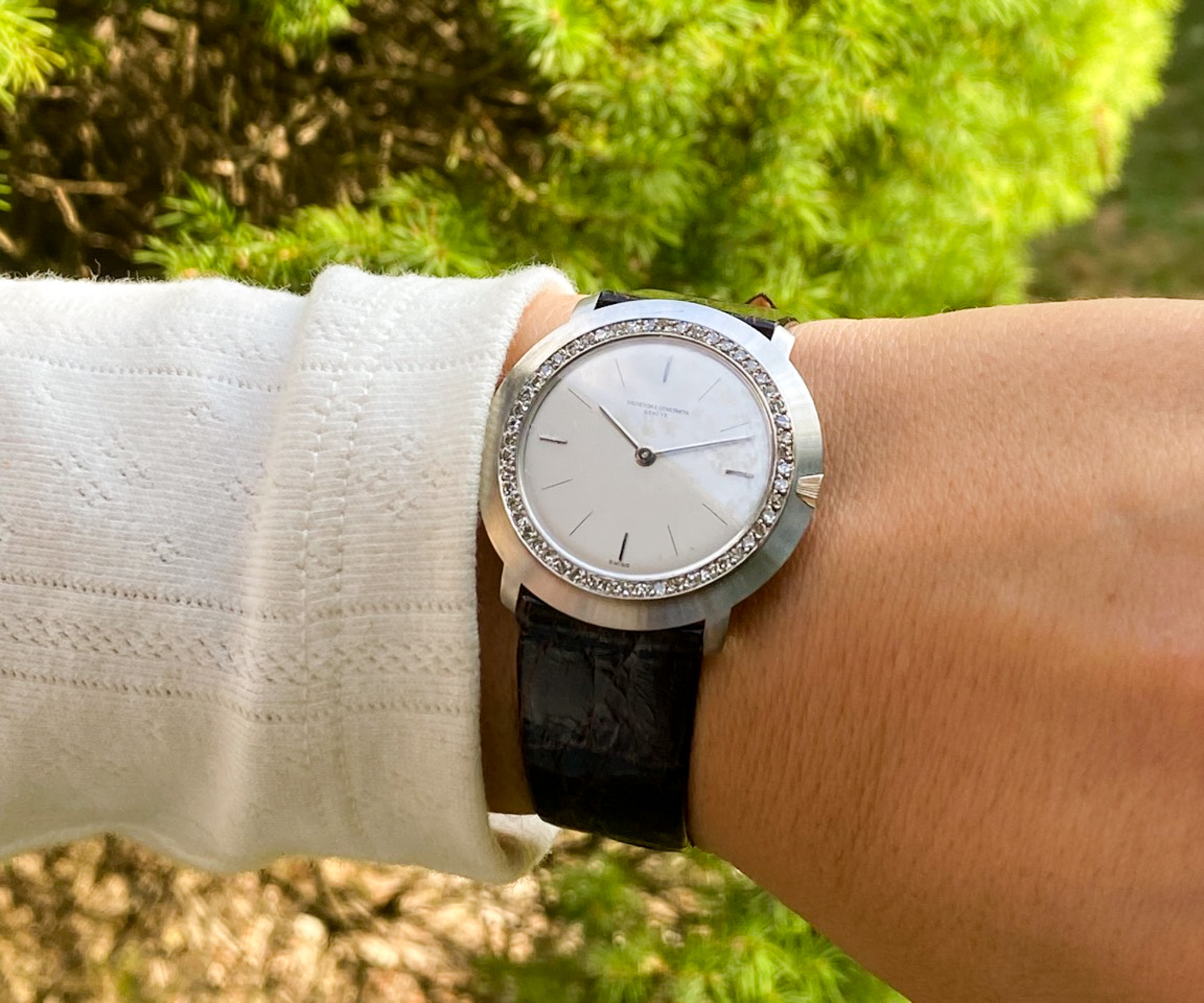Vacheron Constantin 18K white gold 1965 Ref. 6375 Diamonds