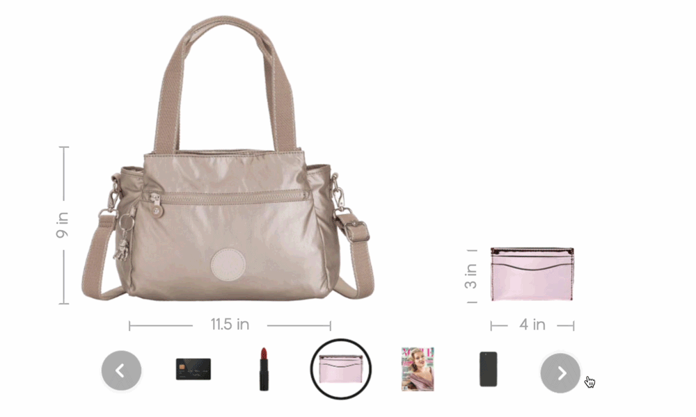 Two bags visually compared. 