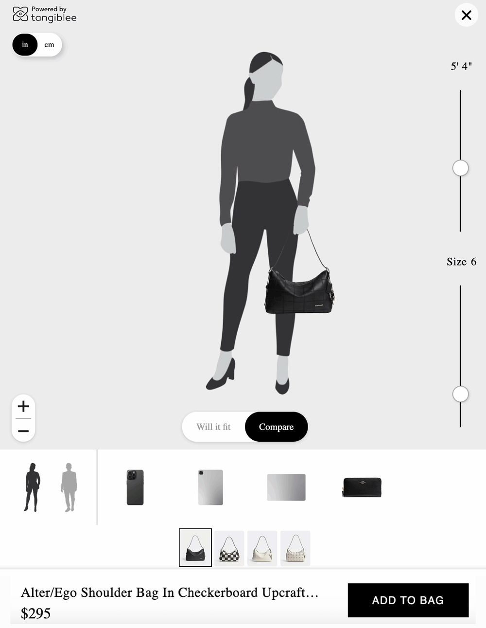 Adjustable model silhouette for inclusivity