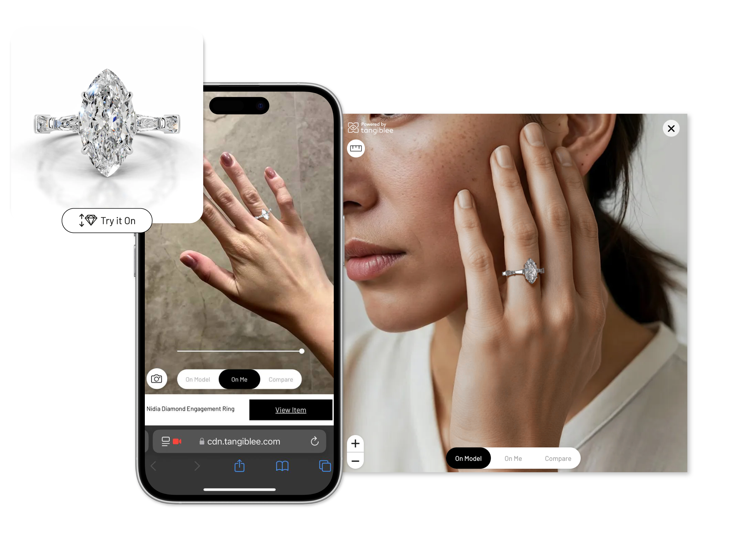 Showing Tangiblee extensive added value for enhancing the shopping experience for jewelry and watches