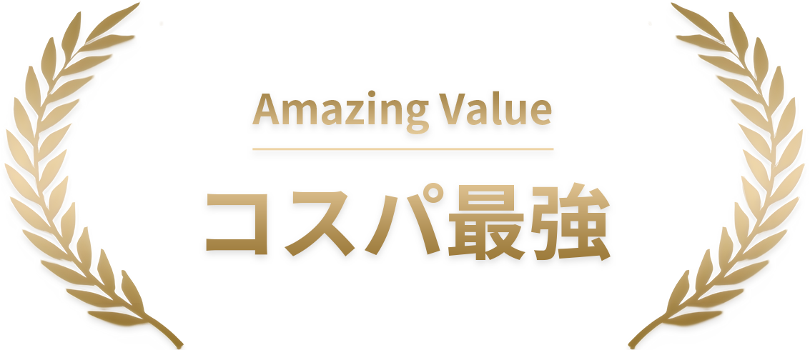 Amazing Value：コスパ最強