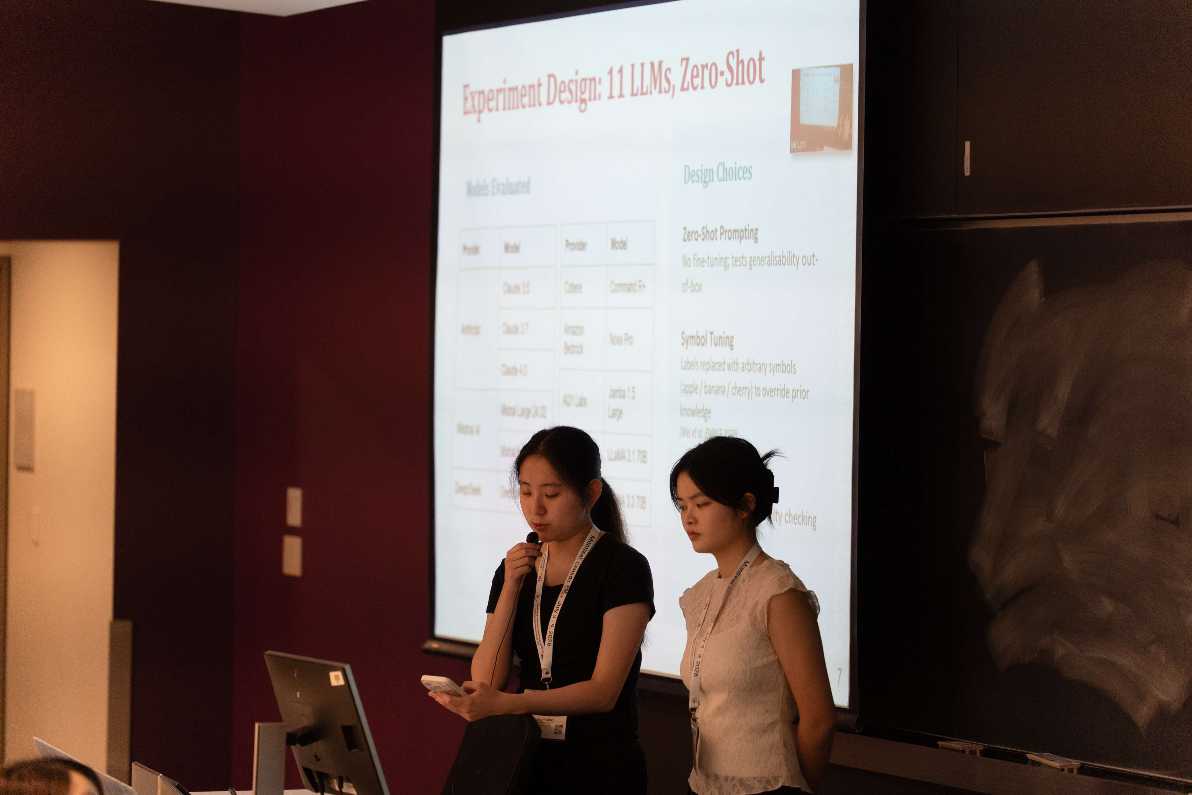 Jenny and Audrey presenting the paper at the FSE conference