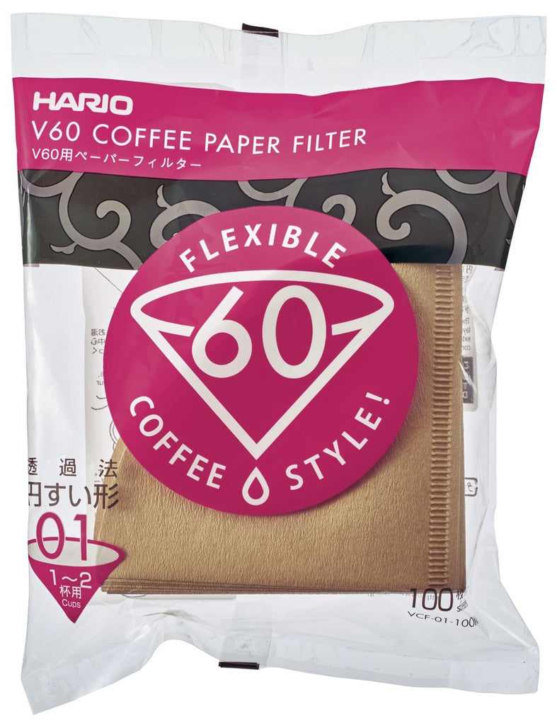 Hario Paper Filter V60 01 - "Misarashi" 100 Sheets