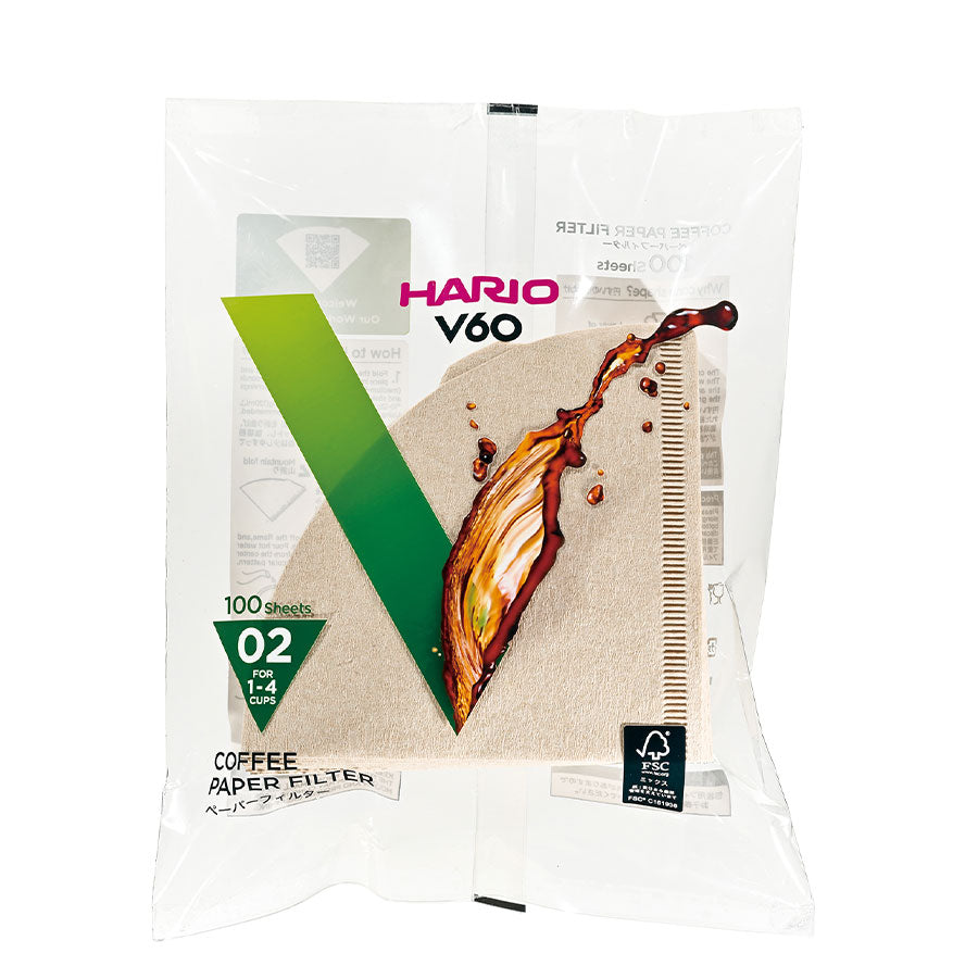 Hario Paper Filter V60 02 - "Misarashi" 100 Sheets