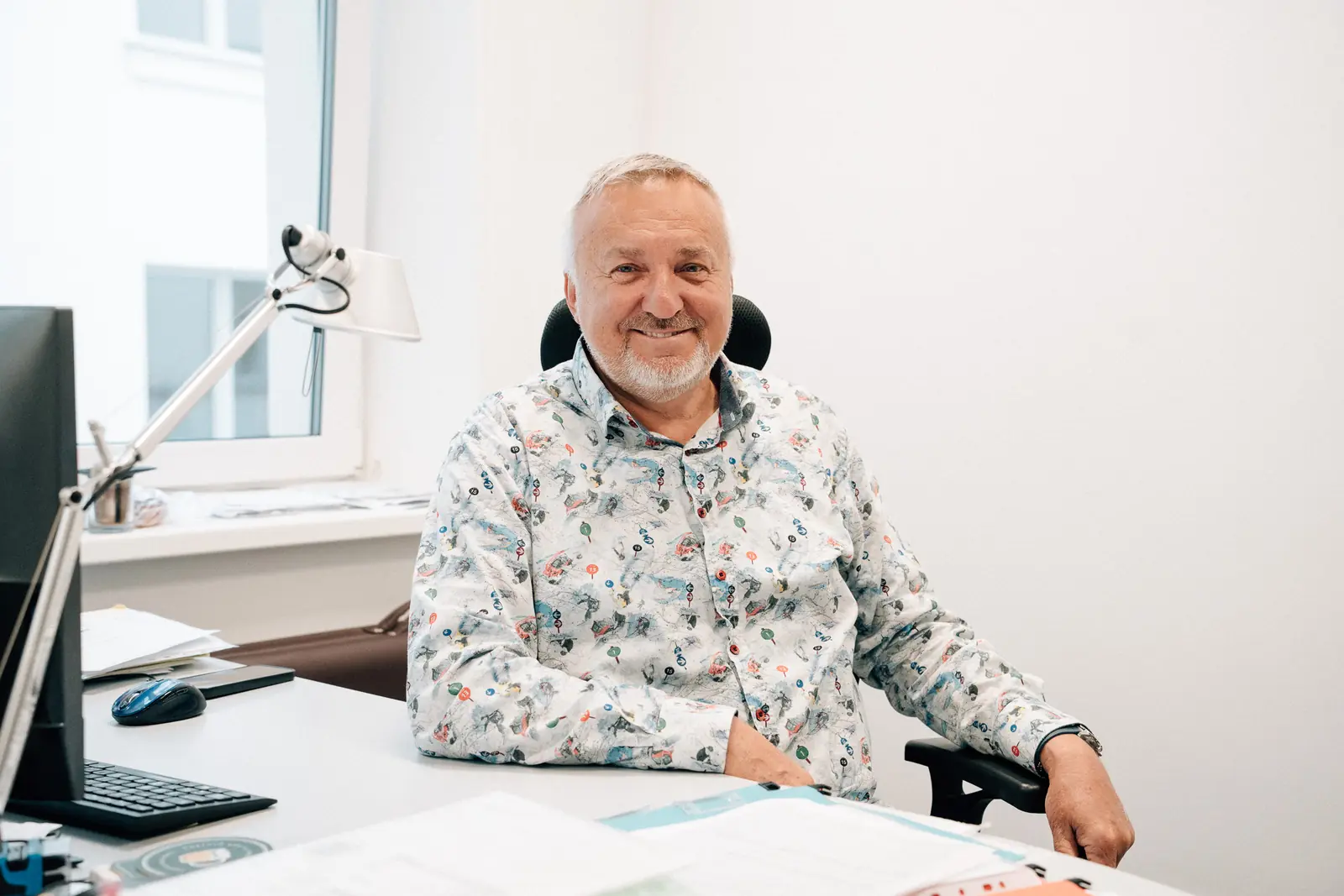 Jaroslav Kunst, specialista na odškodnění úrazů, v kanceláři