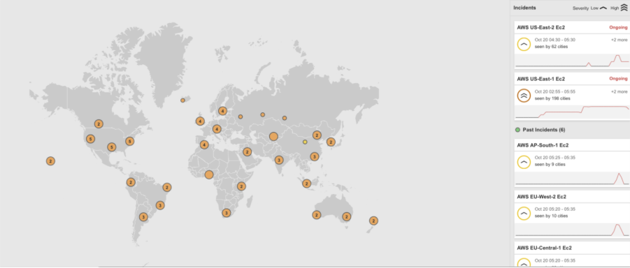 A map of the world with orange circlesAI-generated content may be incorrect.
