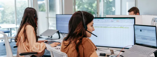 coworkers at their desks