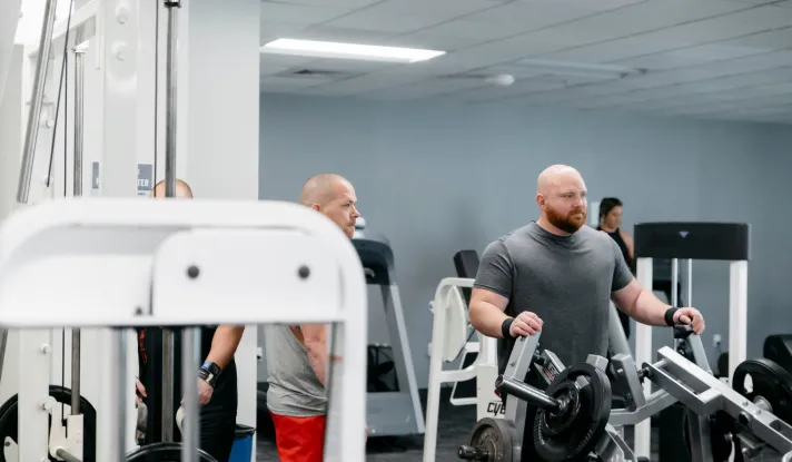 people working out at the gym