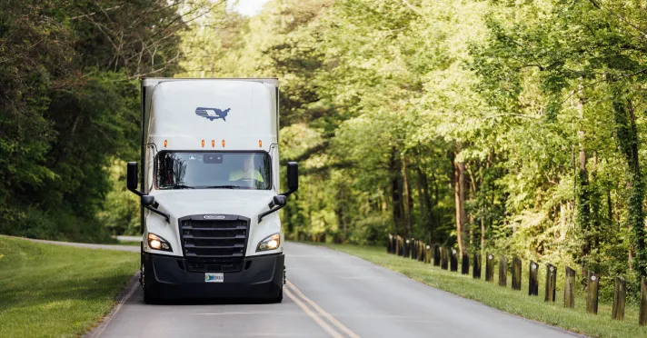 truck approaching on road