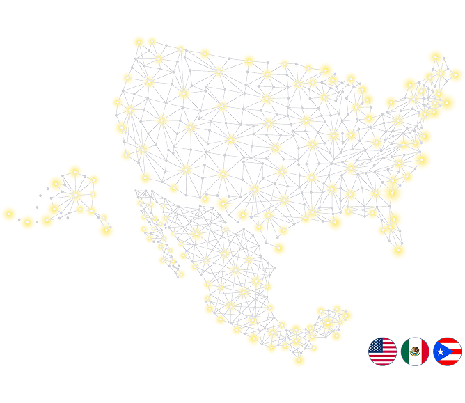 Star Logistics North America service area network map