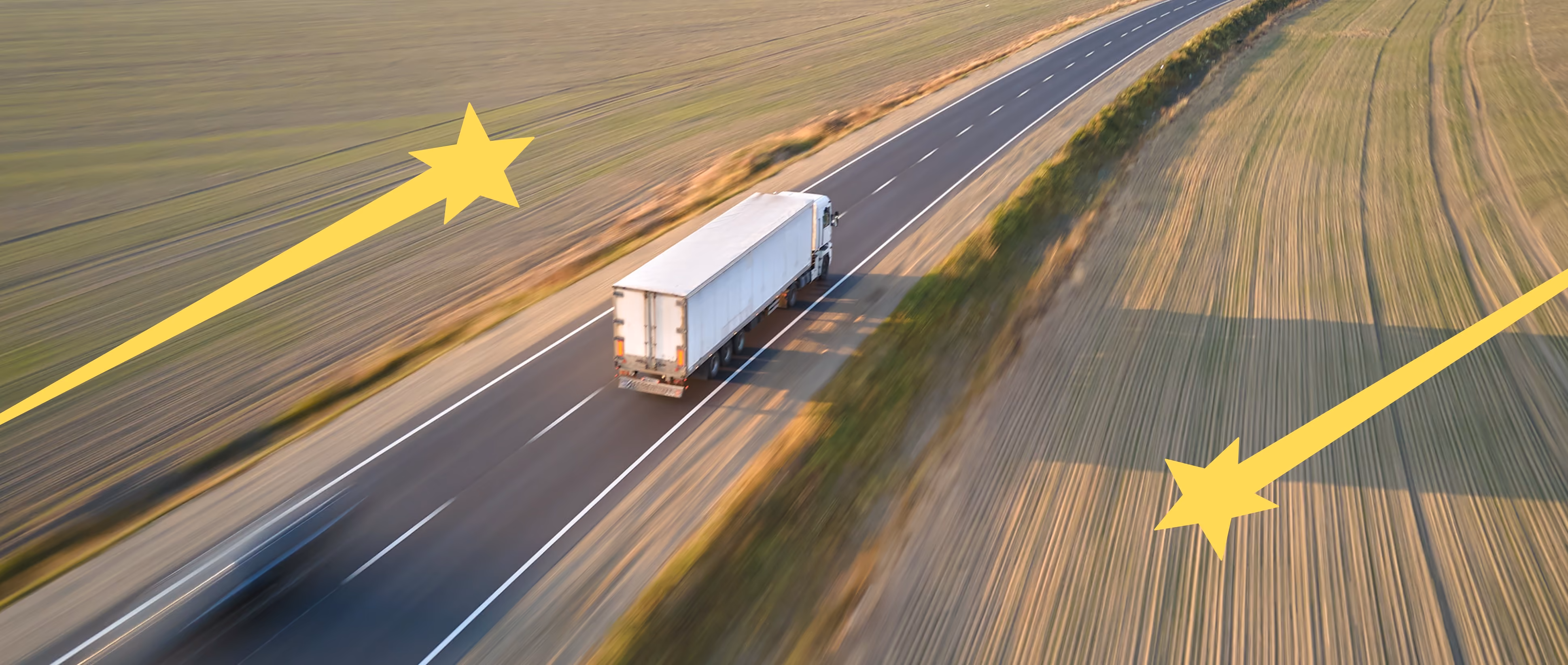 A Star Logistics semi truck moving on the highway