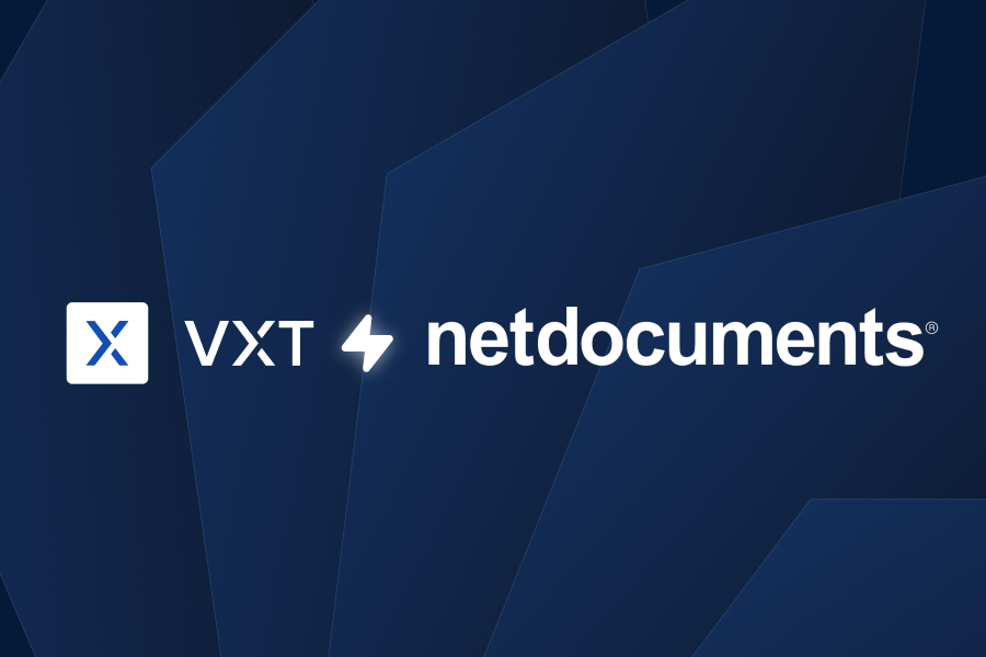 NetDocuments and VXT launch document and notetaking integration for attorneys