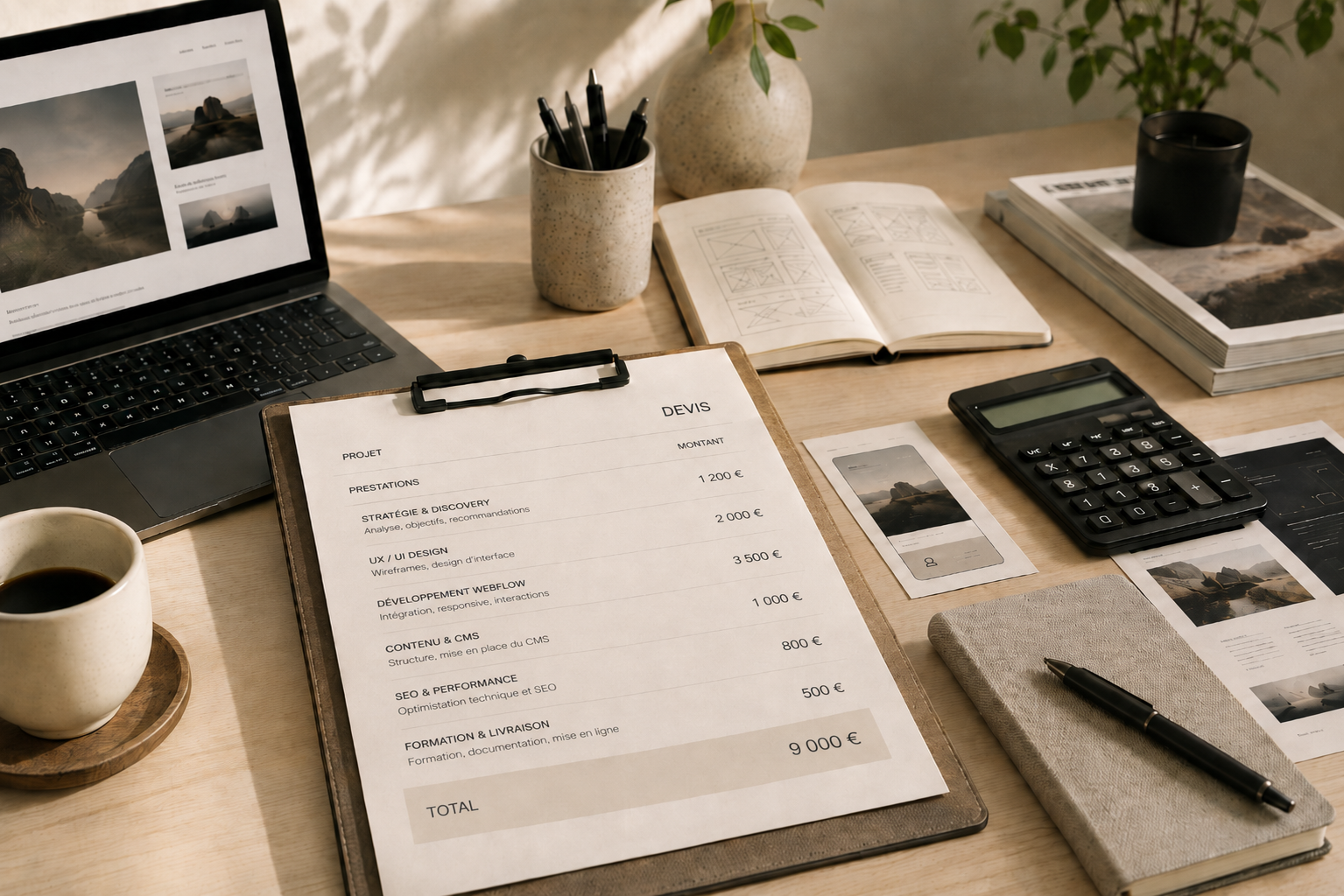 Comparaison du budget et du prix d’un projet de site internet sur mesure