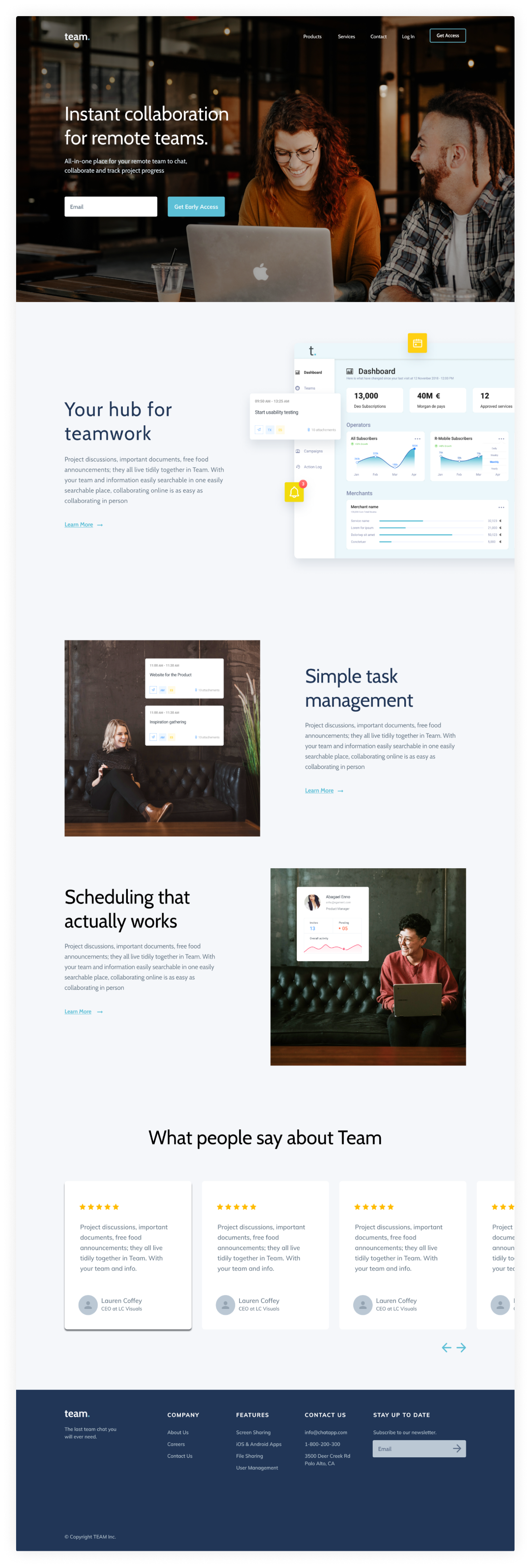 A screenshot of web page