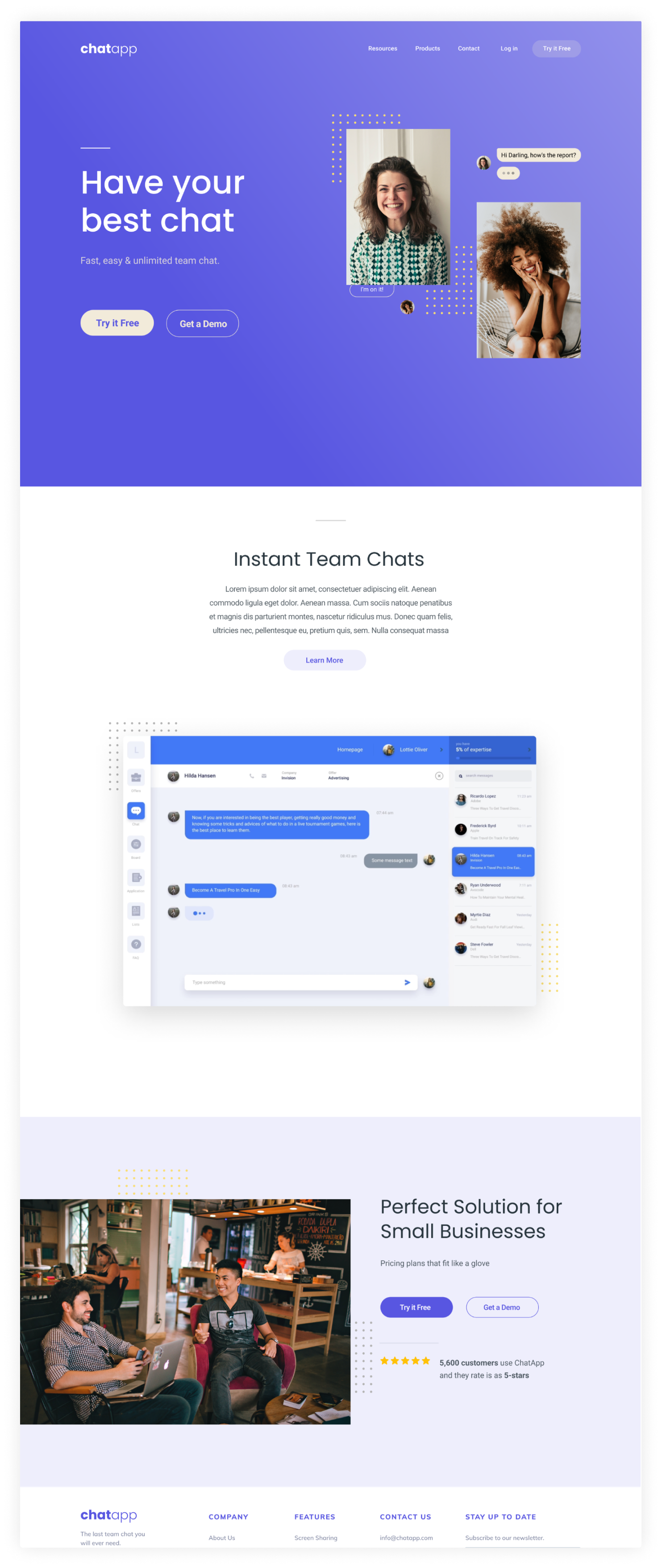 A screenshot of web page