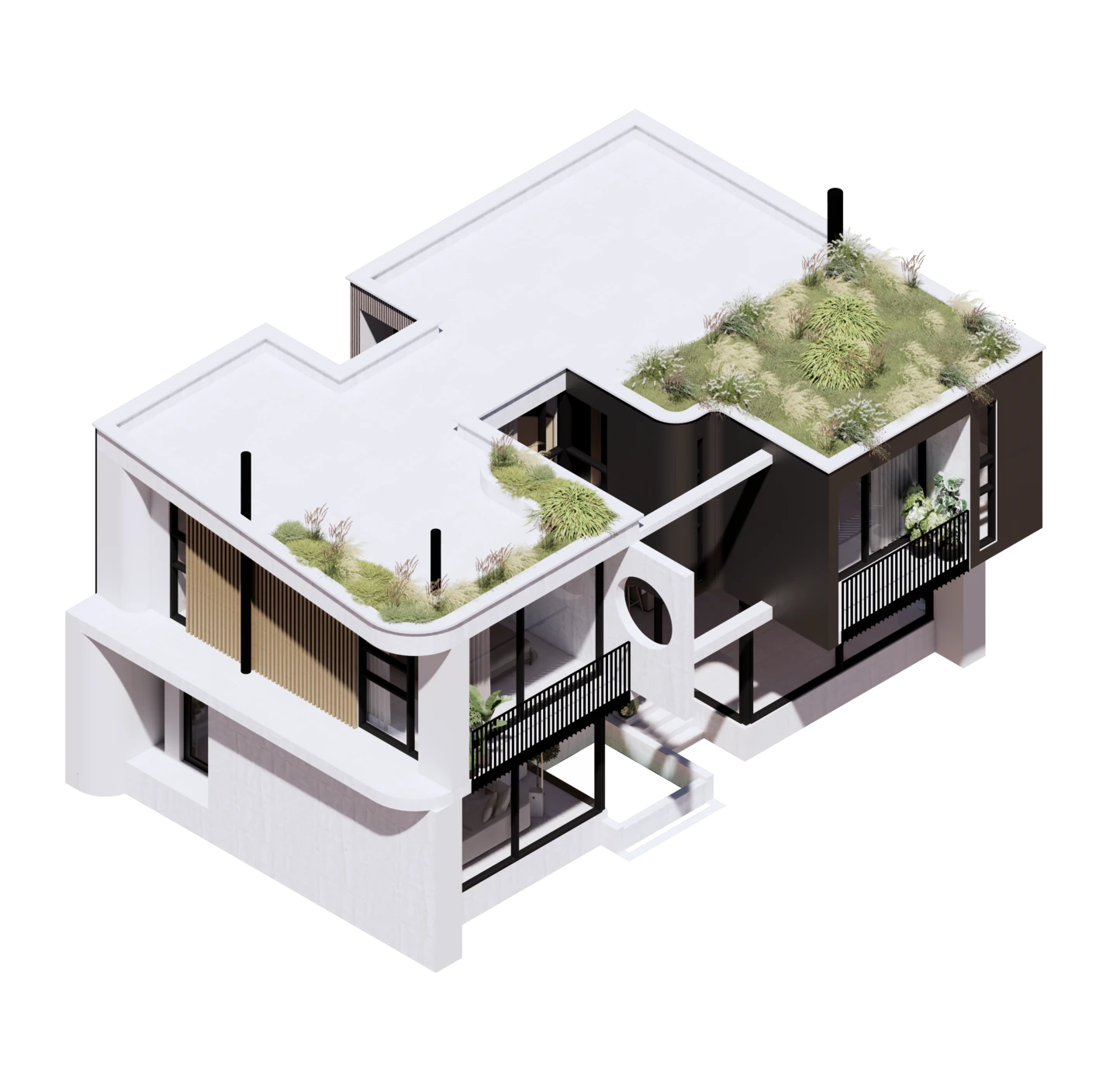 3D model, view 1